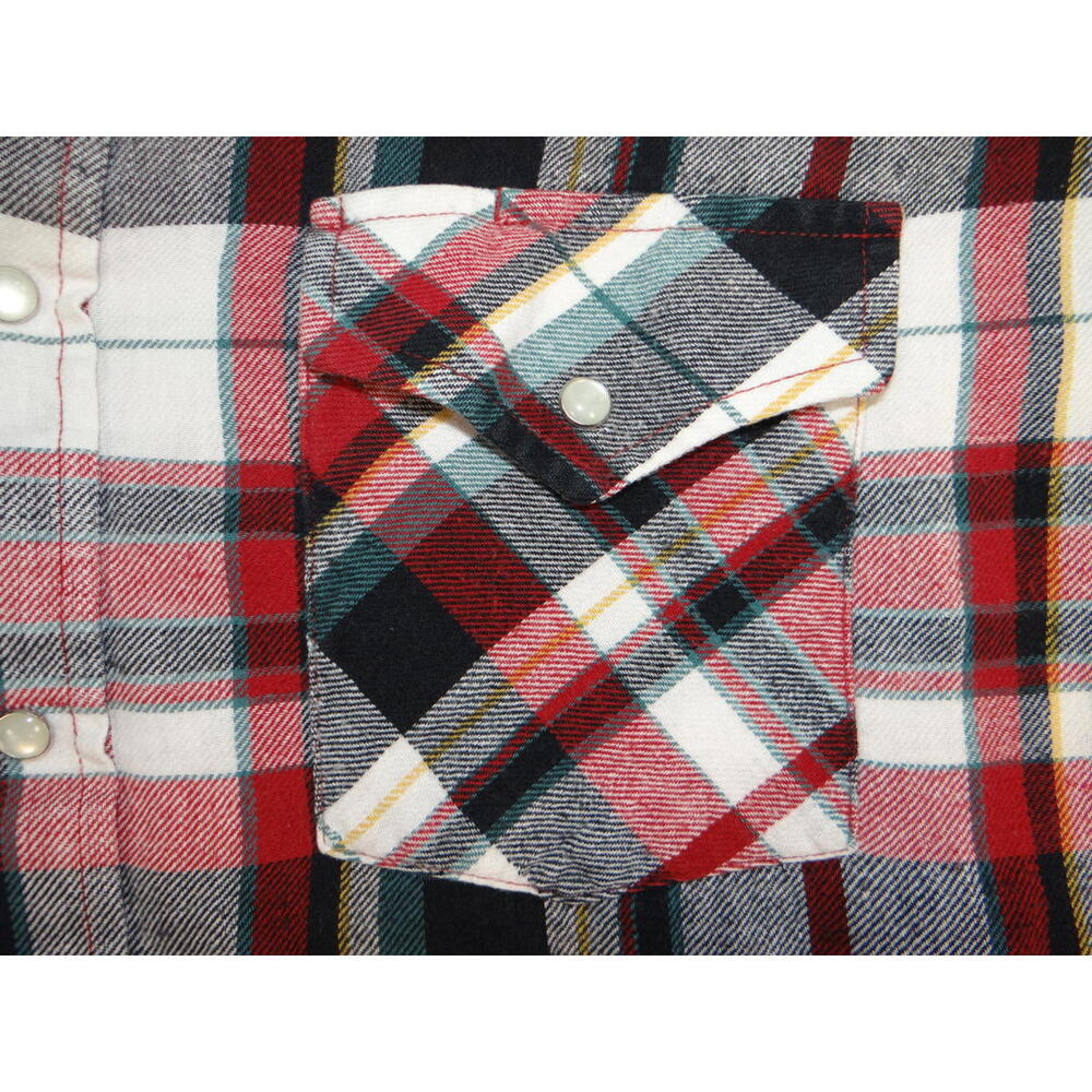Plains Western Wear Plaid Button-Up Shirt Size Large - Picture 2 of 9